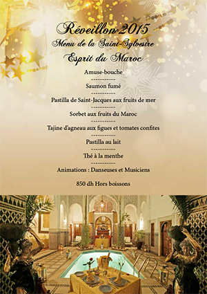 Restaurant Marrakech Esprit du Maroc Réveillon 2015