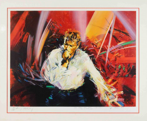 Johnny Hallyday Lithographie